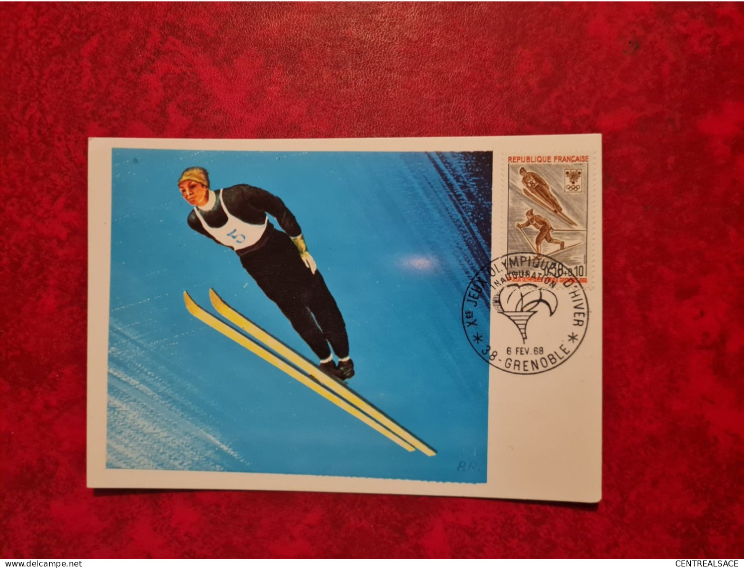 FDC 1968 MAXI  JEUX OLIMPIQUES GRENOBLE  LE SAUT - 1960-1969