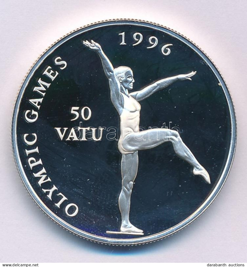 Vanuatu 1994. 50V Ag "Nyári Olimpia 1996, Atlanta - Gimnasztika" Kapszulában T:PP Vanuatu 1994. 50 Vatu Ag "Summer Olymp - Non Classés