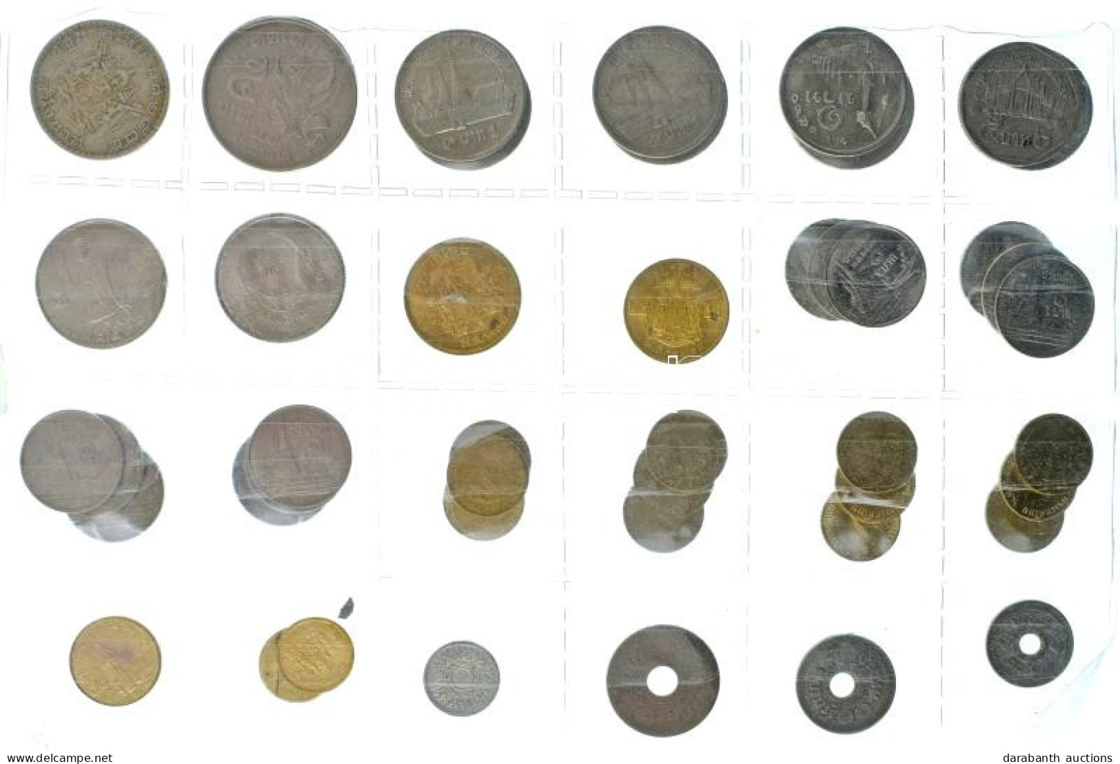 ~46db-os Thaiföldi Fém érmetétel T:vegyes ~46pcs Of Mixed Thai Coin Lot C:mixed - Non Classés