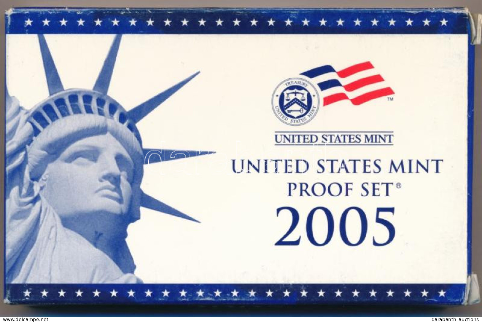 Amerikai Egyesült Államok 2005S 1c-1$ (6xklf) Forgalmi Sor, Műanyag Tokban + 1/4$ Cu-Ni "50 állam" (5xklf), Műanyag Tokb - Ohne Zuordnung