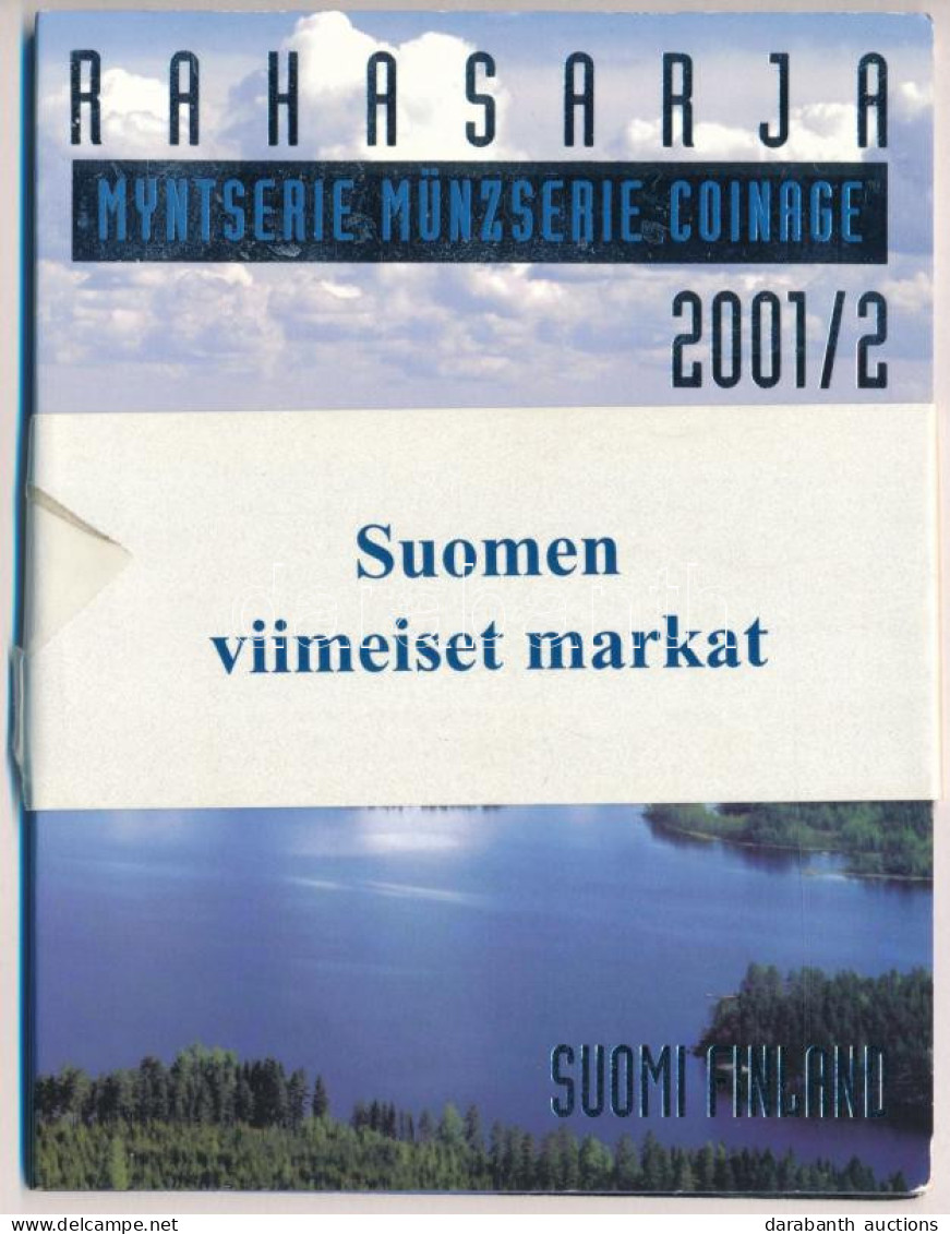 Finnország 2001. 10p - 10M (5xklf) Forgalmi Sor + "Finn Verde / J.V. Snellmann" Cu-Ni Zseton Szettben, Karton Dísztokban - Unclassified