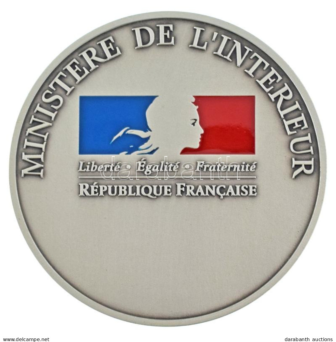 Franciaország DN "Belügyminisztérium / Szajna-Saint-Denis Prefektúra" Részben Műgyantás, Ezüstpatinázott Bronz Emlékérem - Zonder Classificatie