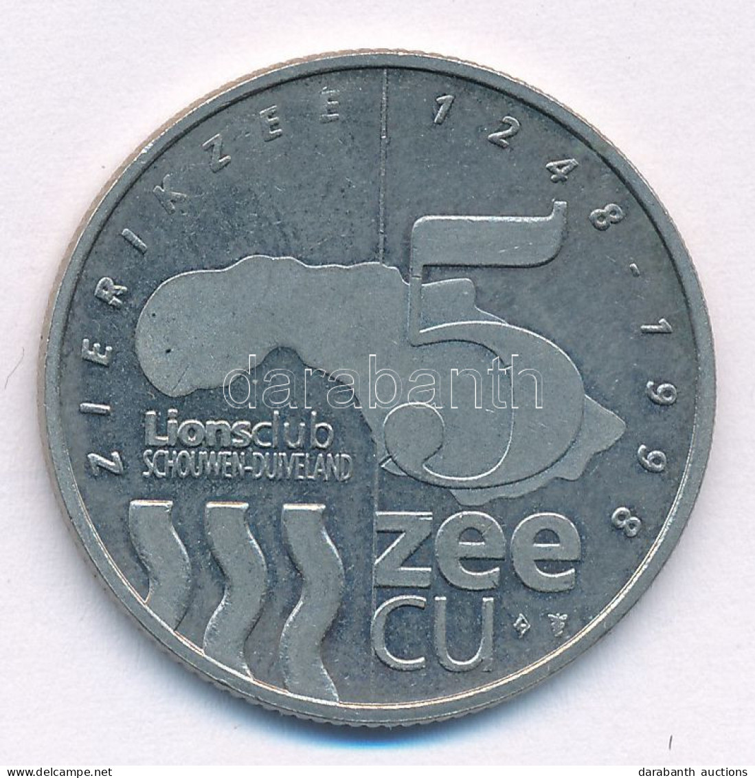 Hollandia 1998. 5 Zeecu "Zierikzee" Kétoldalas Cu-Ni Emlékérem (30mm) T.1- (PP) Netherlands 1998. 5 Zeecu "Zierikzee" Tw - Ohne Zuordnung