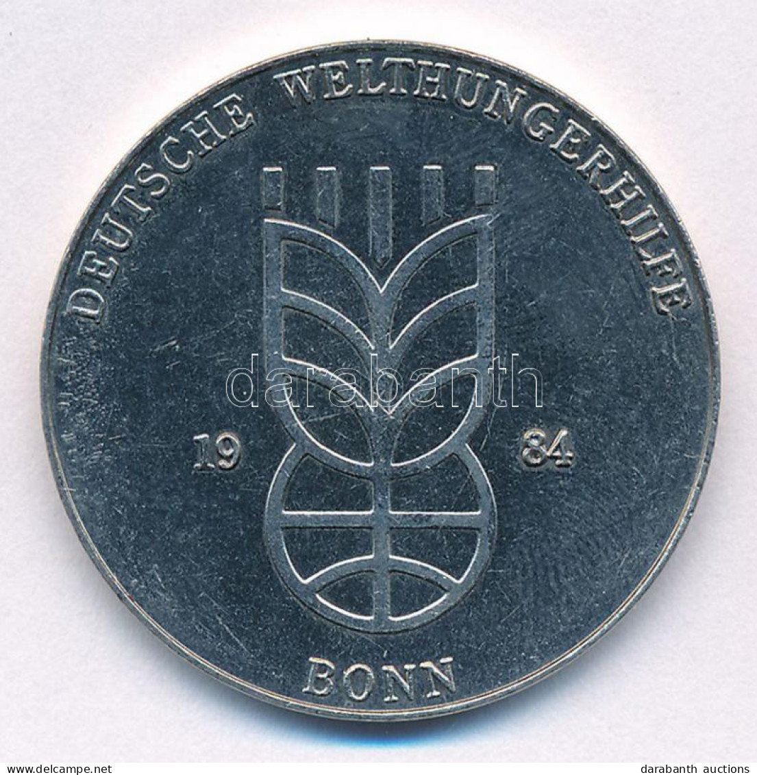 Németország / NSZK 1984. "Deutsche Welthungerhilfe - Bonn" Kétoldalas Fém Emlékérem (32mm) T:2 Karc Germany / GFR 1984.  - Ohne Zuordnung
