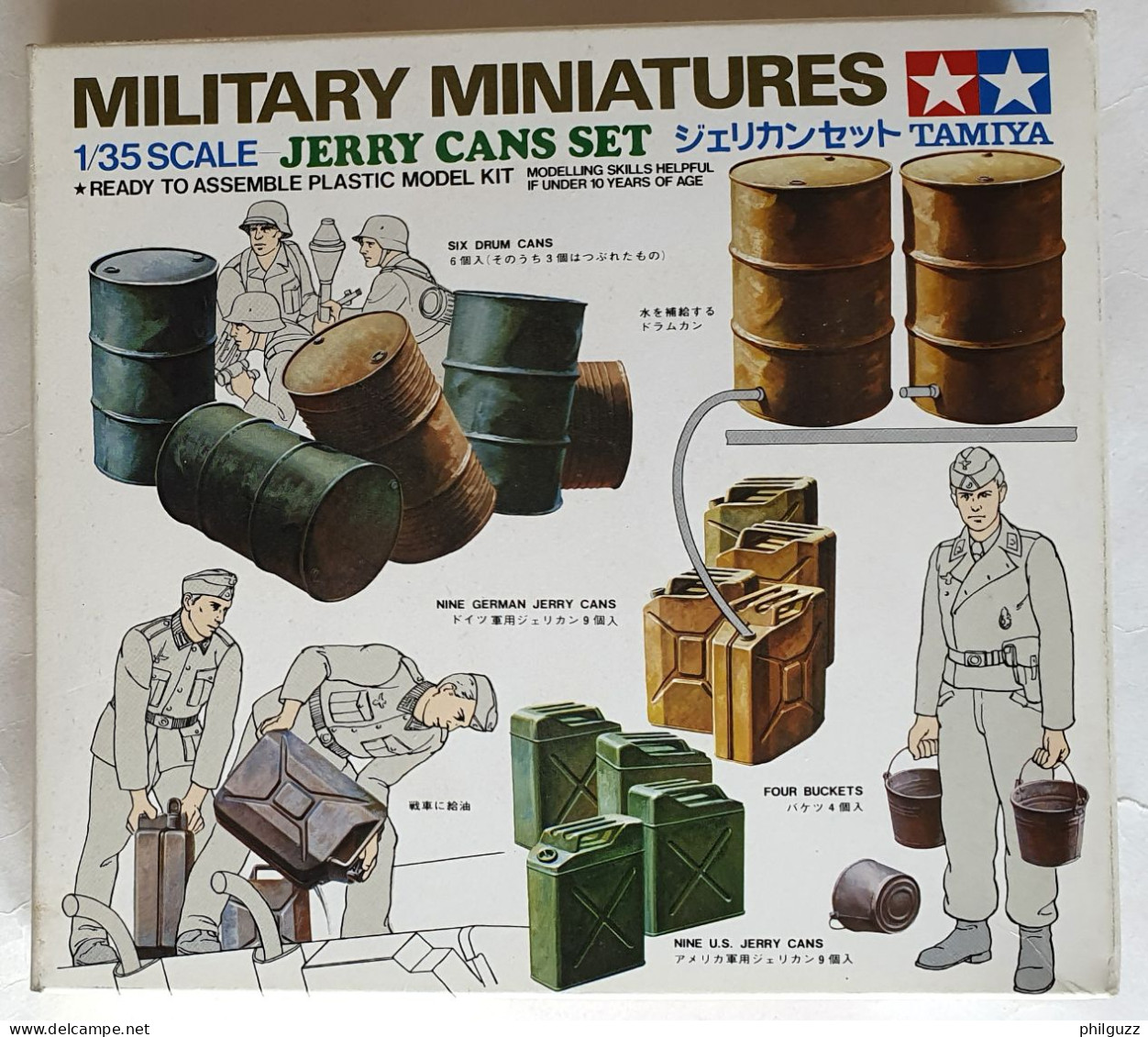 Boite Figurines 1-35è TAMIYA 35026 1988 ACCESSOIRES No Airfix Esci Atlantic Matchbox Revell. - Leger