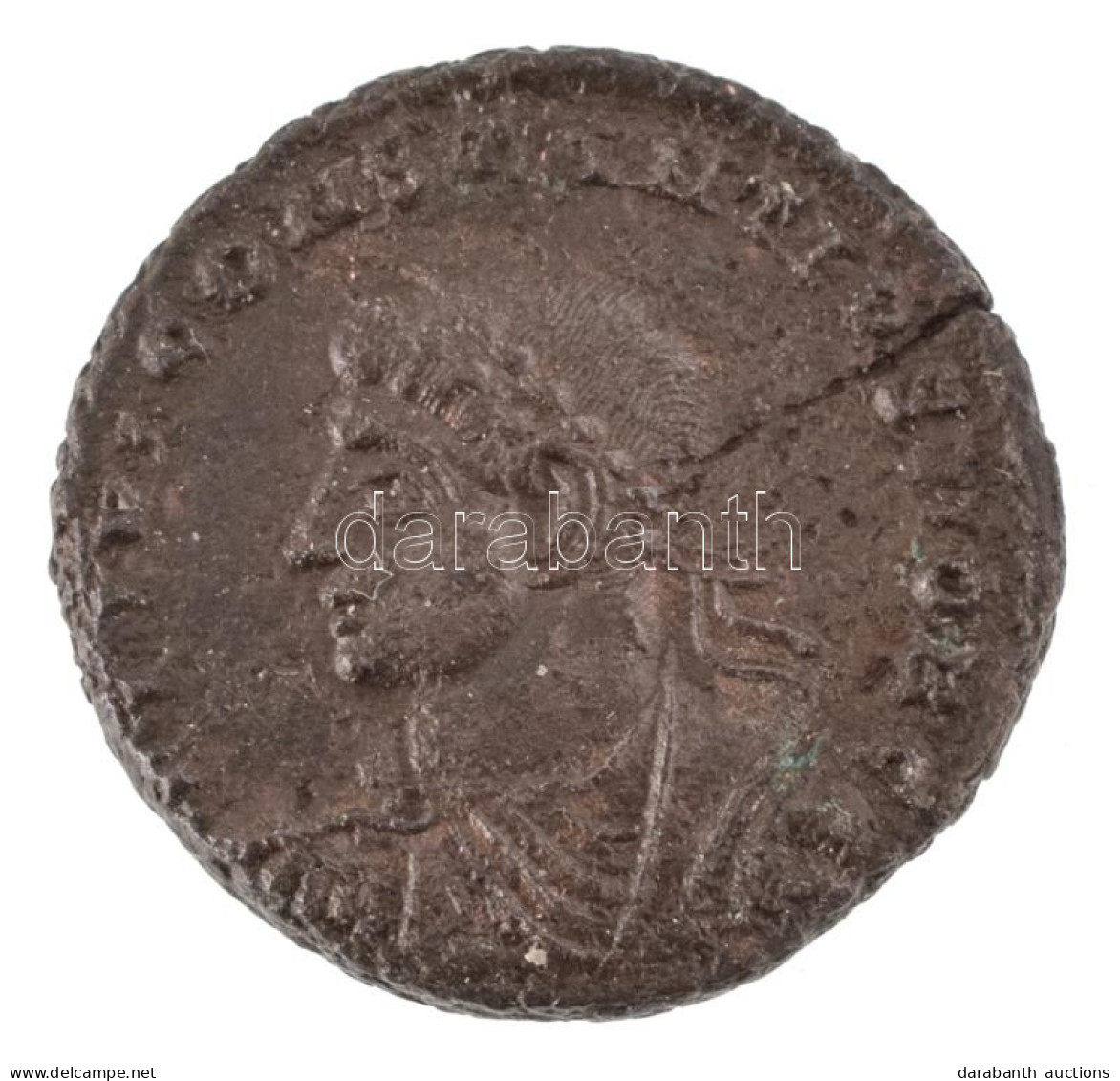 Római Birodalom / Siscia / II. Constantinus 324. AE3 (2,23g) T:AU Patina Roman Empire / Siscia / Constantine II 324. AE3 - Zonder Classificatie