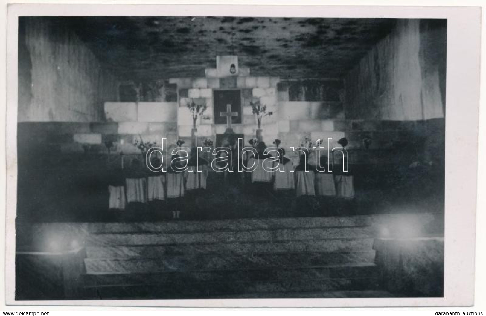 T2 Aknasugatag, Ocna Sugatag (Máramaros); Sóbányában Lévő Templom Belseje, Oltár / Church In The Salt Mine, Interior, Al - Zonder Classificatie