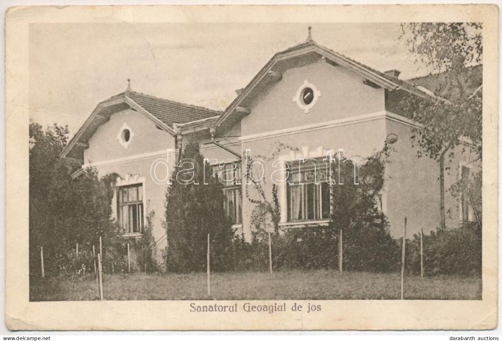 T2/T3 1928 Algyógy, Geoagiu, Gergesdorf; Sanatorul Geoagiul De Jos / Szanatórium / Sanatorium (EK) - Ohne Zuordnung