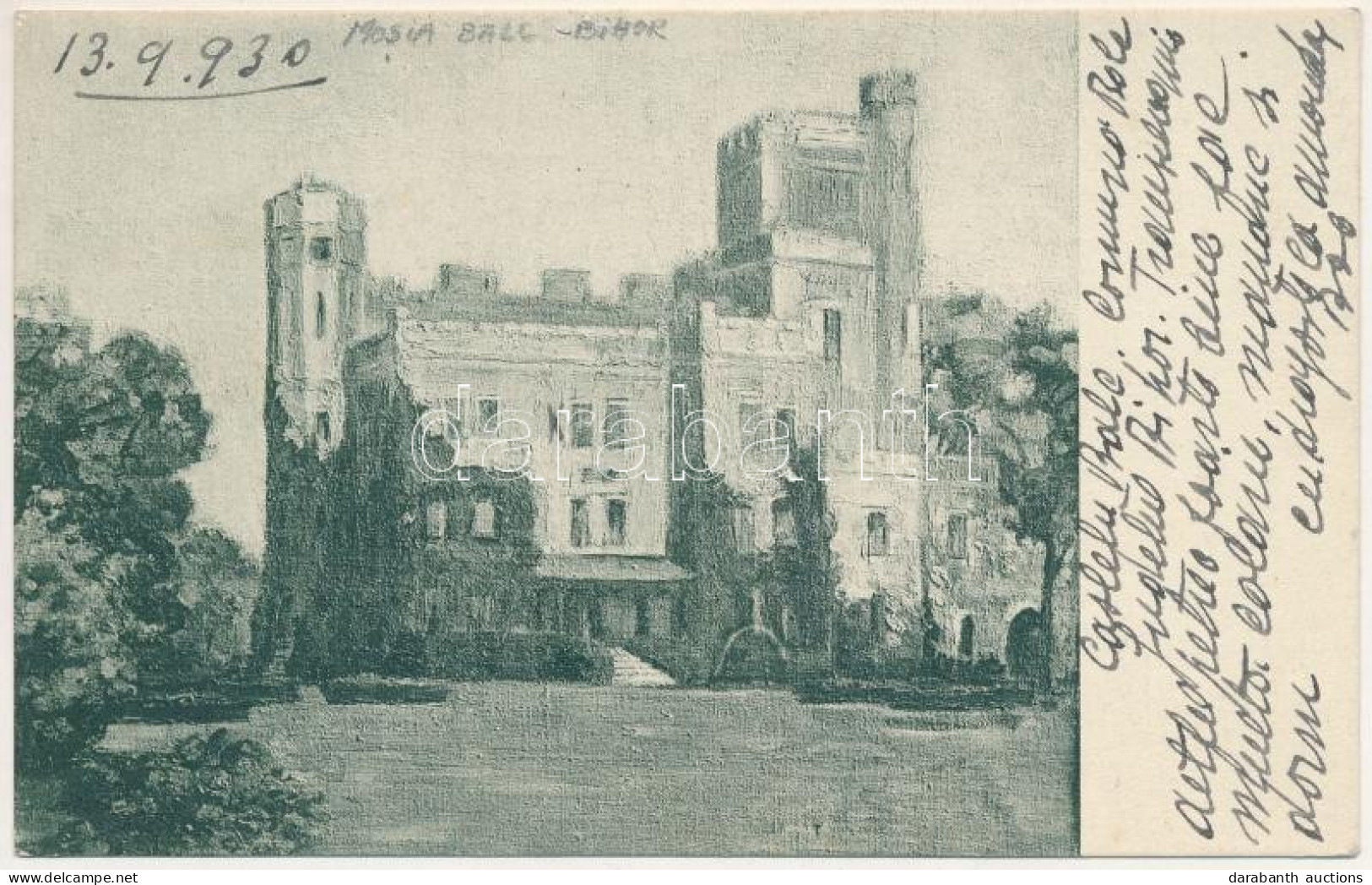 T2/T3 1930 Bályok, Balc (Bihar Megye); Dégenfeld-Schomburg (Károlyi) Kastély / Castle - Non Classificati