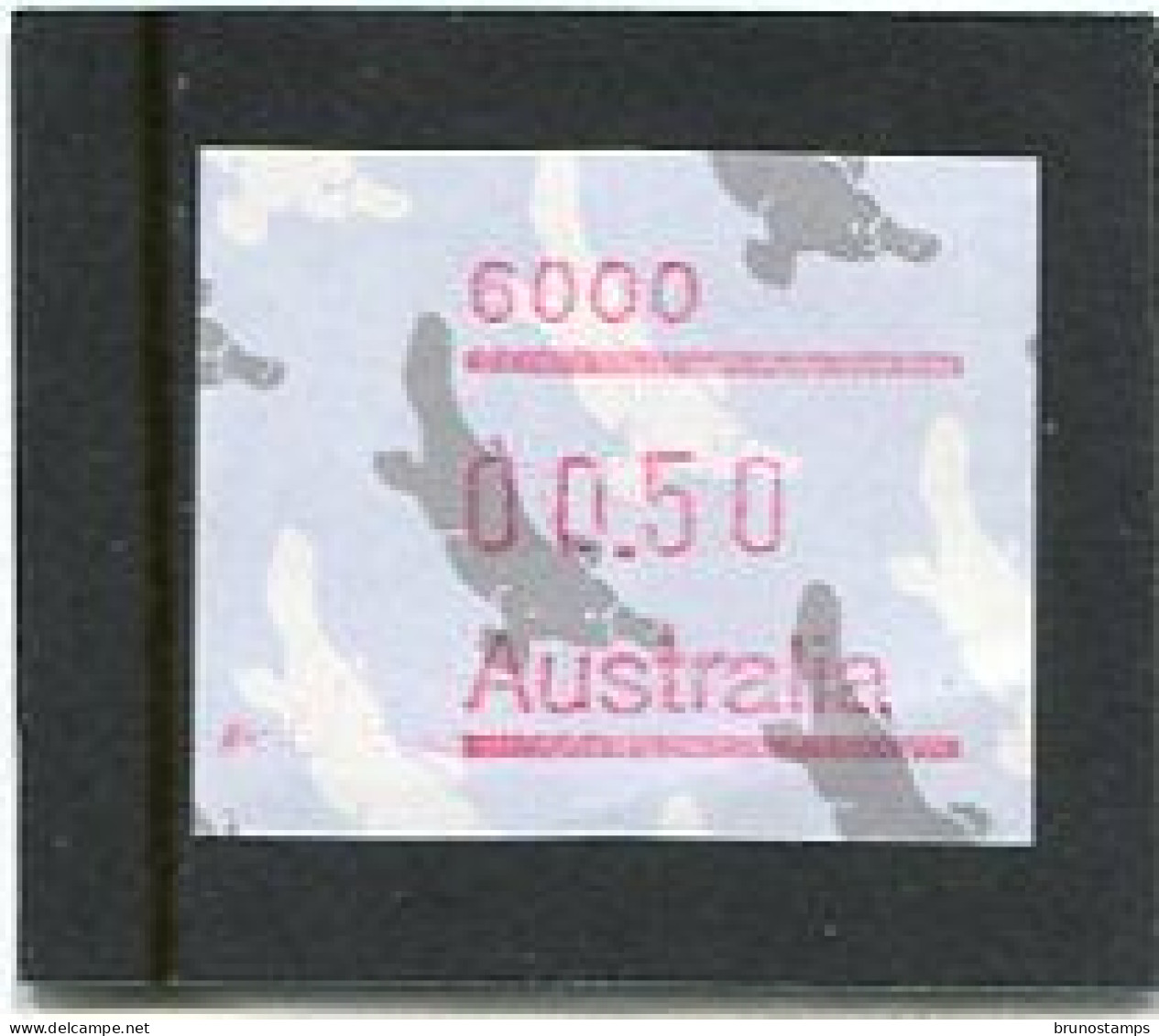 AUSTRALIA - 1986  50c  FRAMA  PLATYPUS  POSTCODE  6000 (PERTH)  MINT NH - Viñetas De Franqueo [ATM]