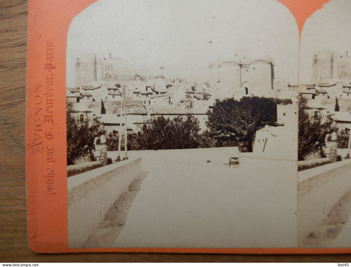 PHOTO STEREOSCOPIQUE AVIGNON FORT SAINT-ANDRE - Stereoscopic