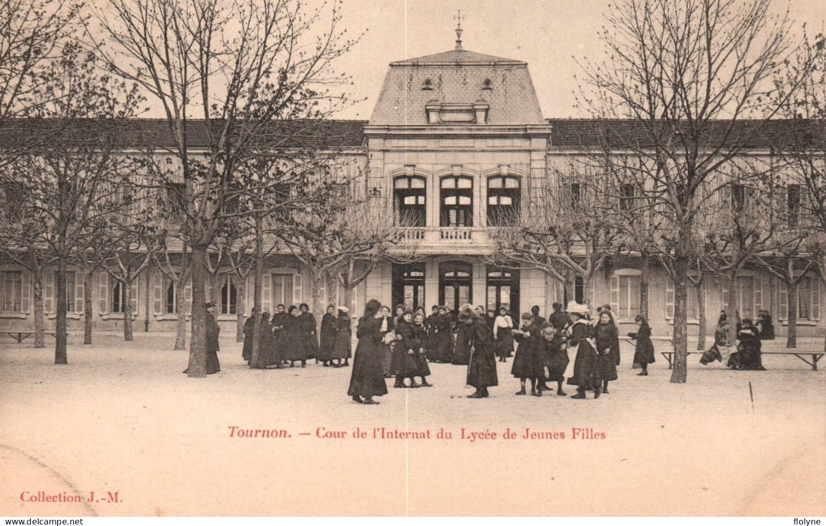 Tournon - Cour De L'internat Du Lycée De Jeunes Filles - école - Tournon