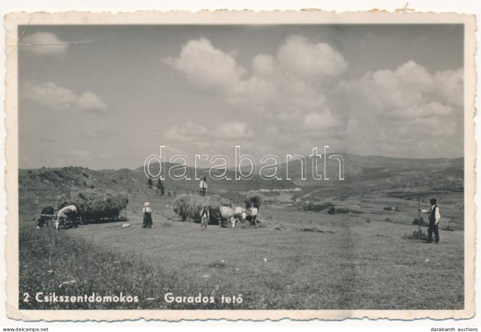 T3 1942 Csíkszentdomokos, Sandominic; Garados Tető, Erdélyi Folklór / Transylvanian Folklore (EB) - Non Classés