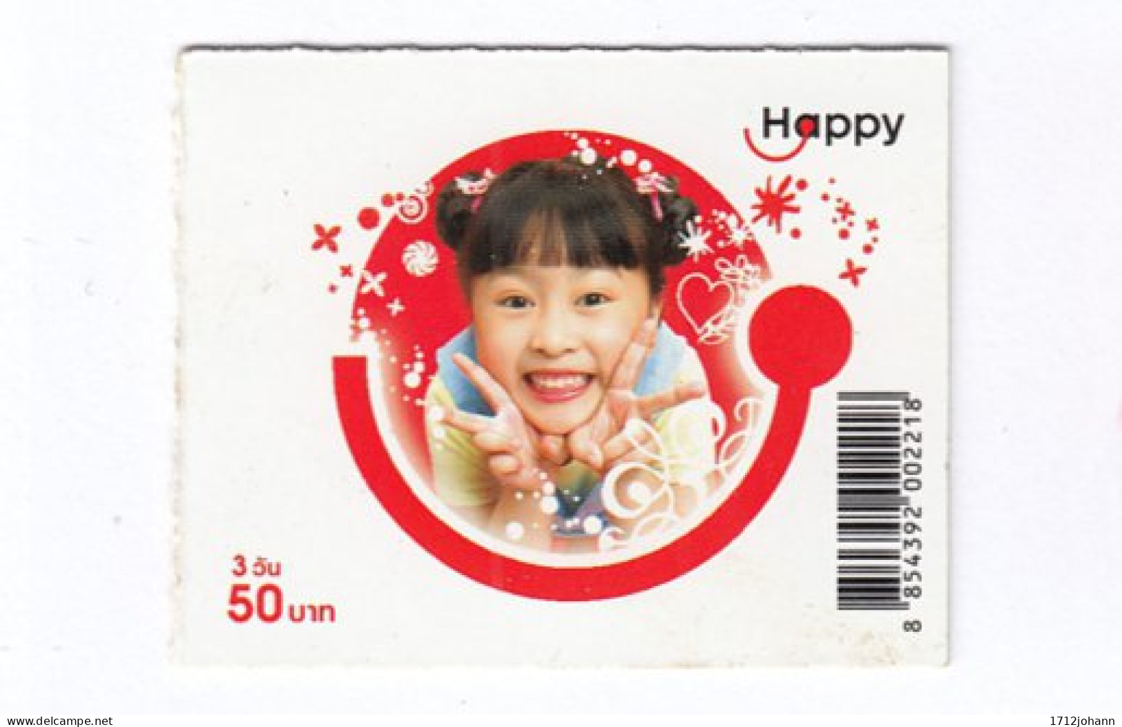 THAILAND Q-469 Prepaid Happy - People, Child - Used - Tailandia