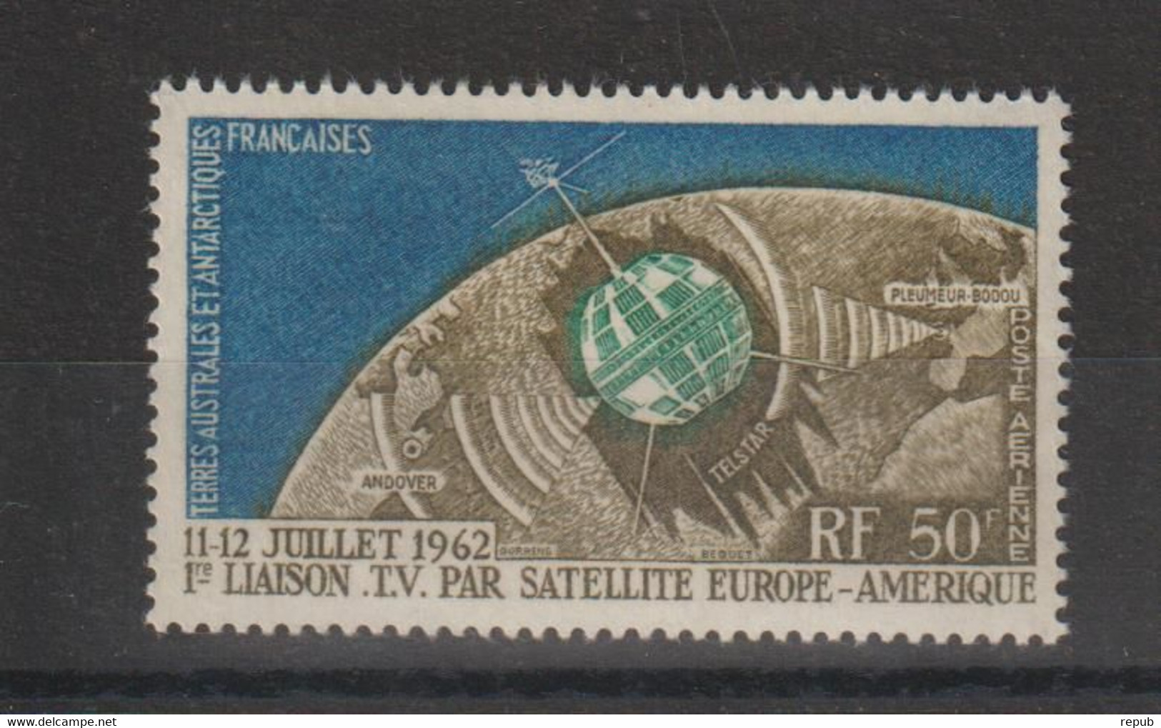 TAAF 1963 Télècom PA 6 ** 1 Val MNH - Poste Aérienne