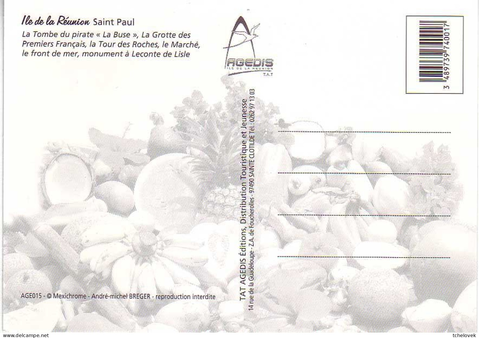 Ile De La Reunion. Ed Agedis AGE 015 Saint Paul - Saint Paul