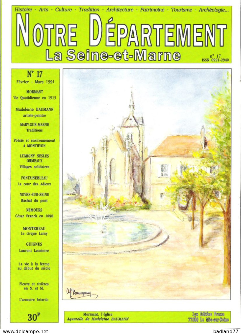 Revue Notre Département La Seine-et-Marne - N°17 - Mormant - Turismo Y Regiones