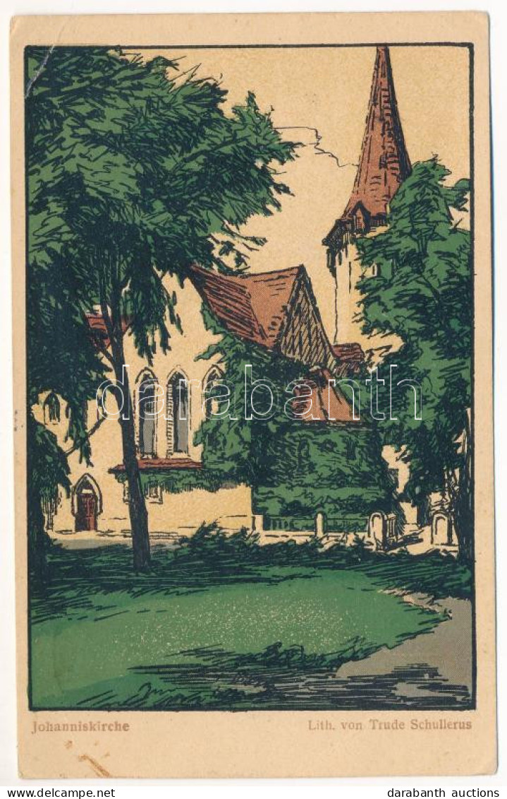 T3 1930 Nagyszeben, Hermannstadt, Sibiu; Johanniskirche / Evangélikus Templom / Lutheran Church. Litho S: Trude Schuller - Ohne Zuordnung