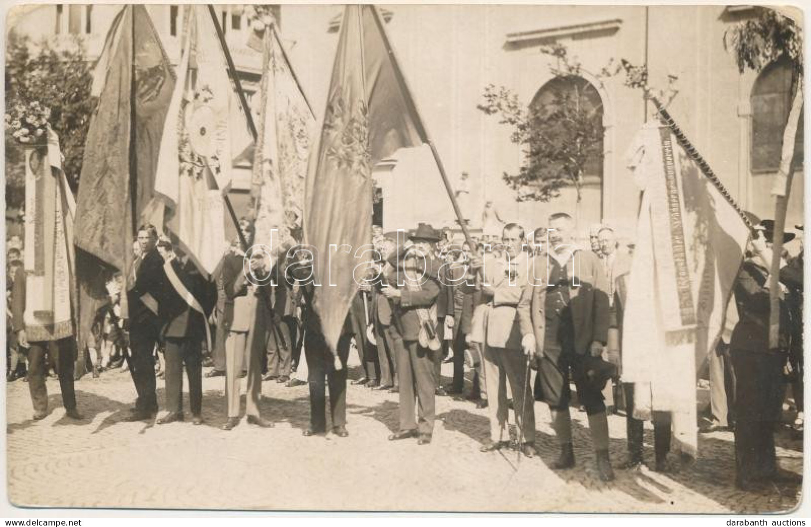 * T3 Nagyszeben, Hermannstadt, Sibiu; Waldfest 1929 / ünnepség / Celebration. Emil Fischer Photo (kopott Sarkak / Worn C - Unclassified