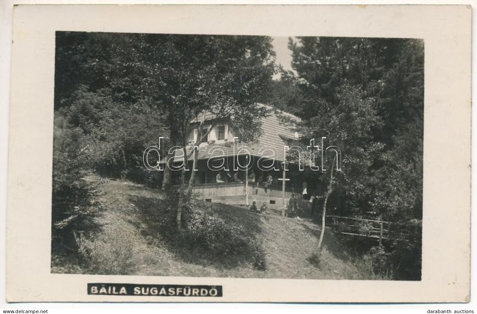 * T3/T4 Sugásfürdő, Baile Sugas (Sepsiszentgyörgy, Sfantu Gheorghe); Fürdő / Spa, Bath. Photo (ragasztónyom / Glue Marks - Unclassified