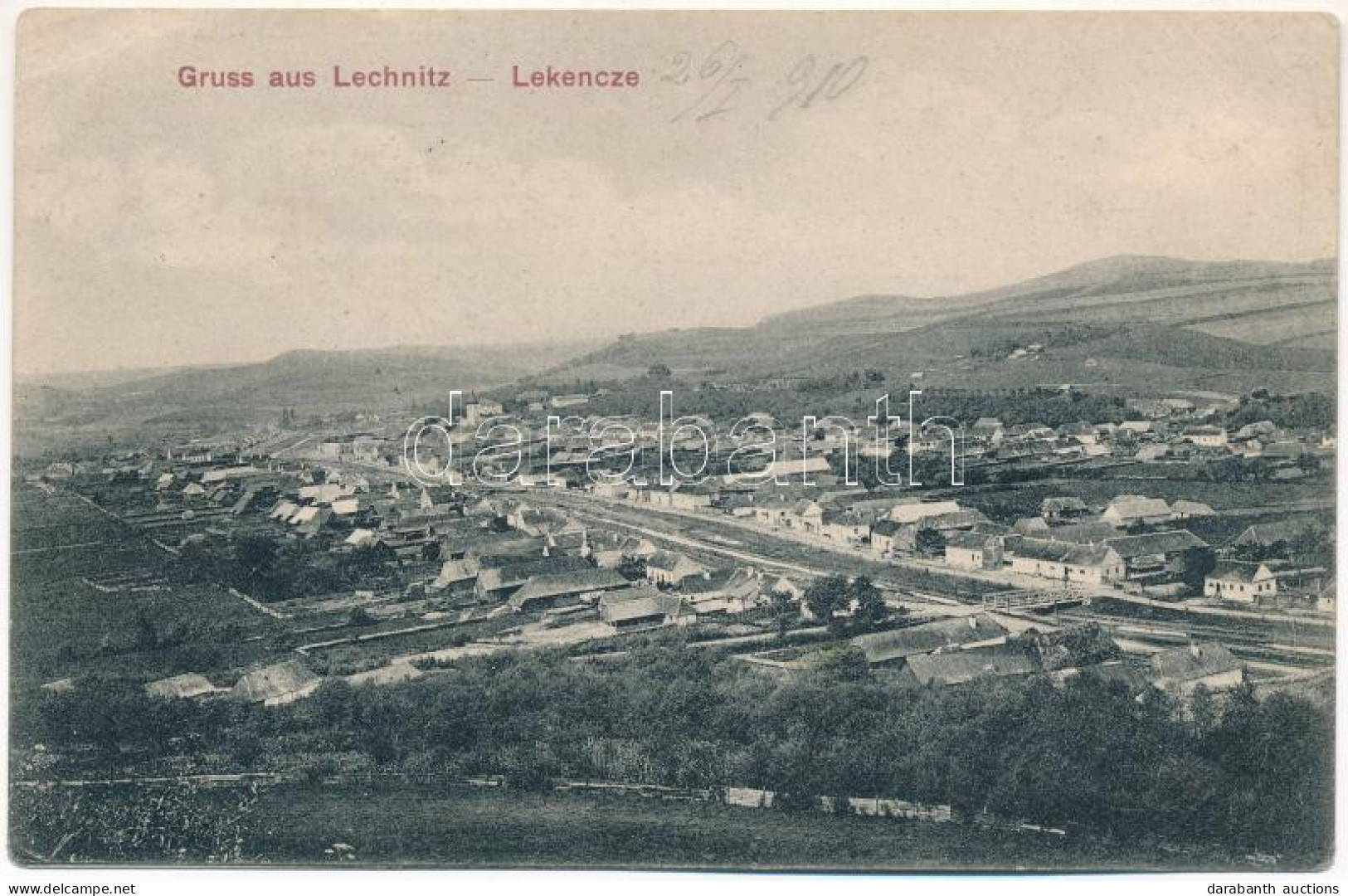 * T3 Szászlekence, Lekence, Lechinta, Lechnitz; Látkép. Csallner és Gross Kiadása / General View (EB) - Unclassified