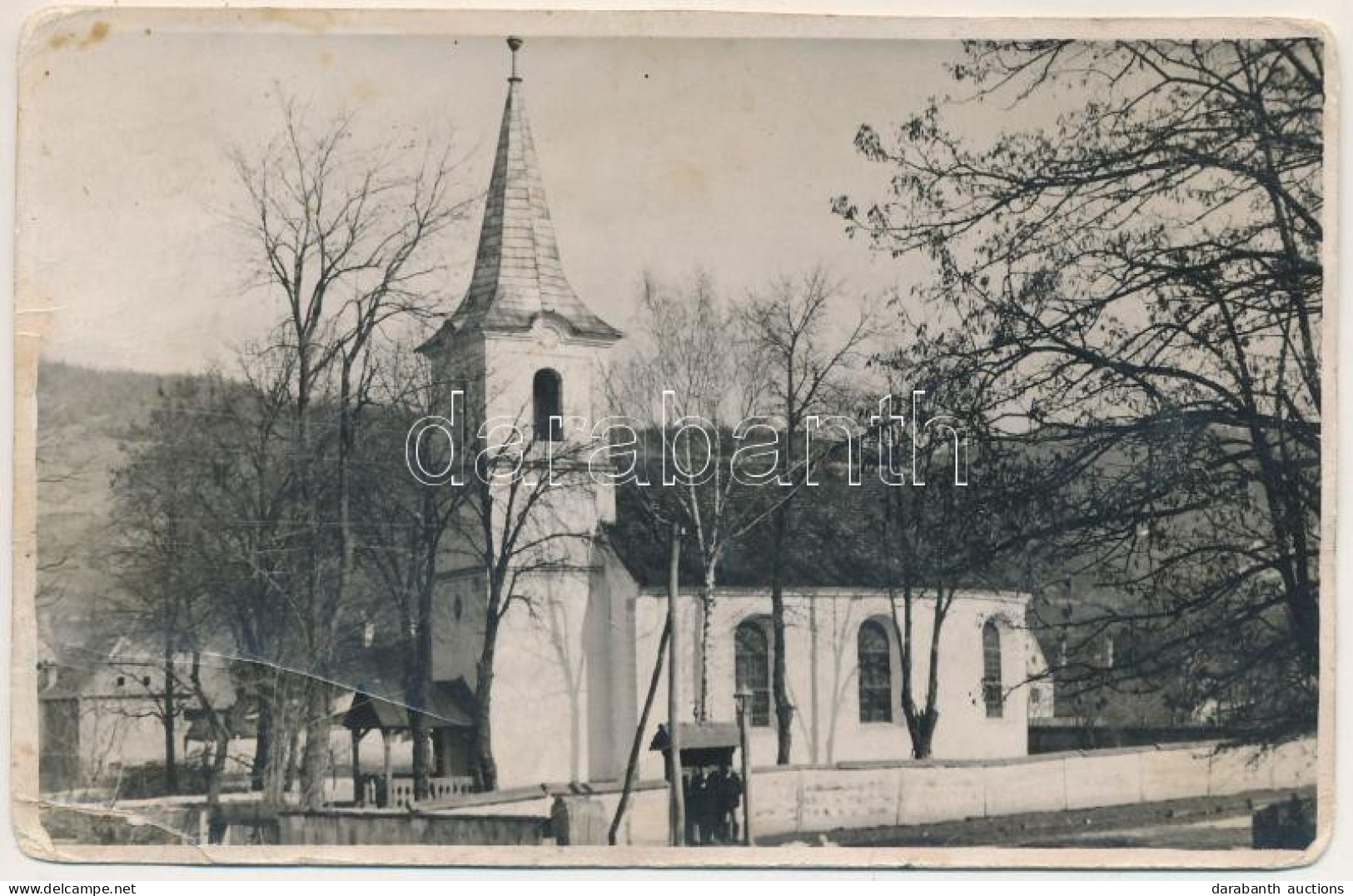 * T4 Szásznádas, Nadasul Sasesc, Nades; Templom / Church. Photo (vágott / Cut) - Unclassified