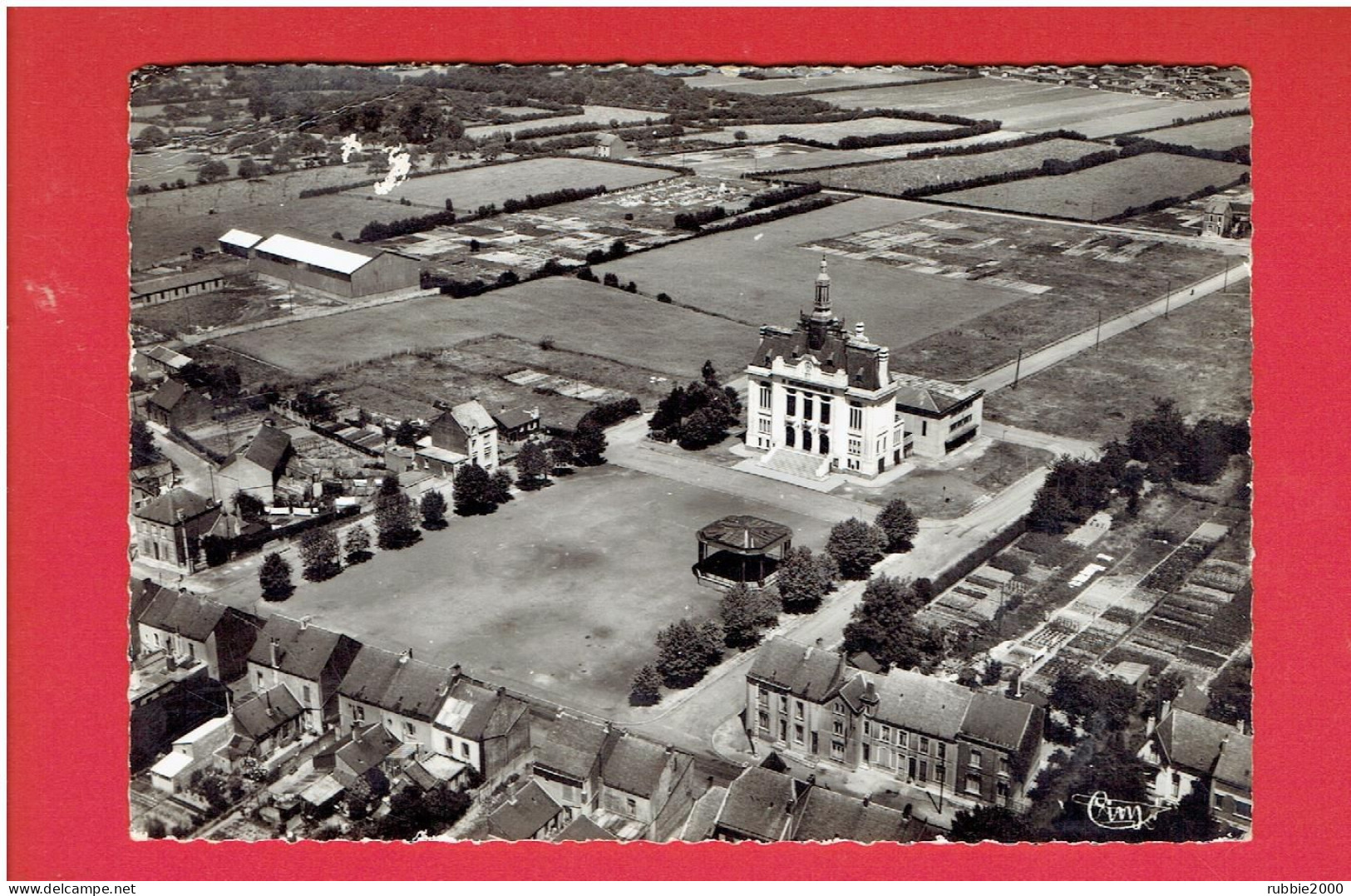 AULNOYE AYMERIES 1954 L HOTEL DE VILLE CARTE EN BON ETAT - Aulnoye