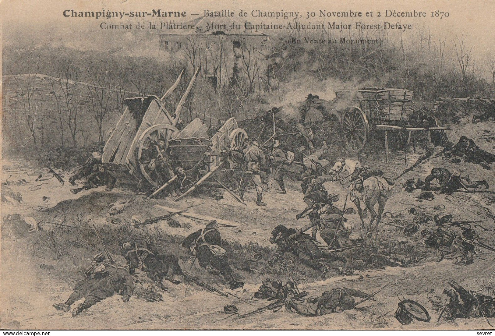 Bataille De CHAMPIGNY -  Combat De La Plâtrière 30 Novembre Et 2 Décembre 1870 - History