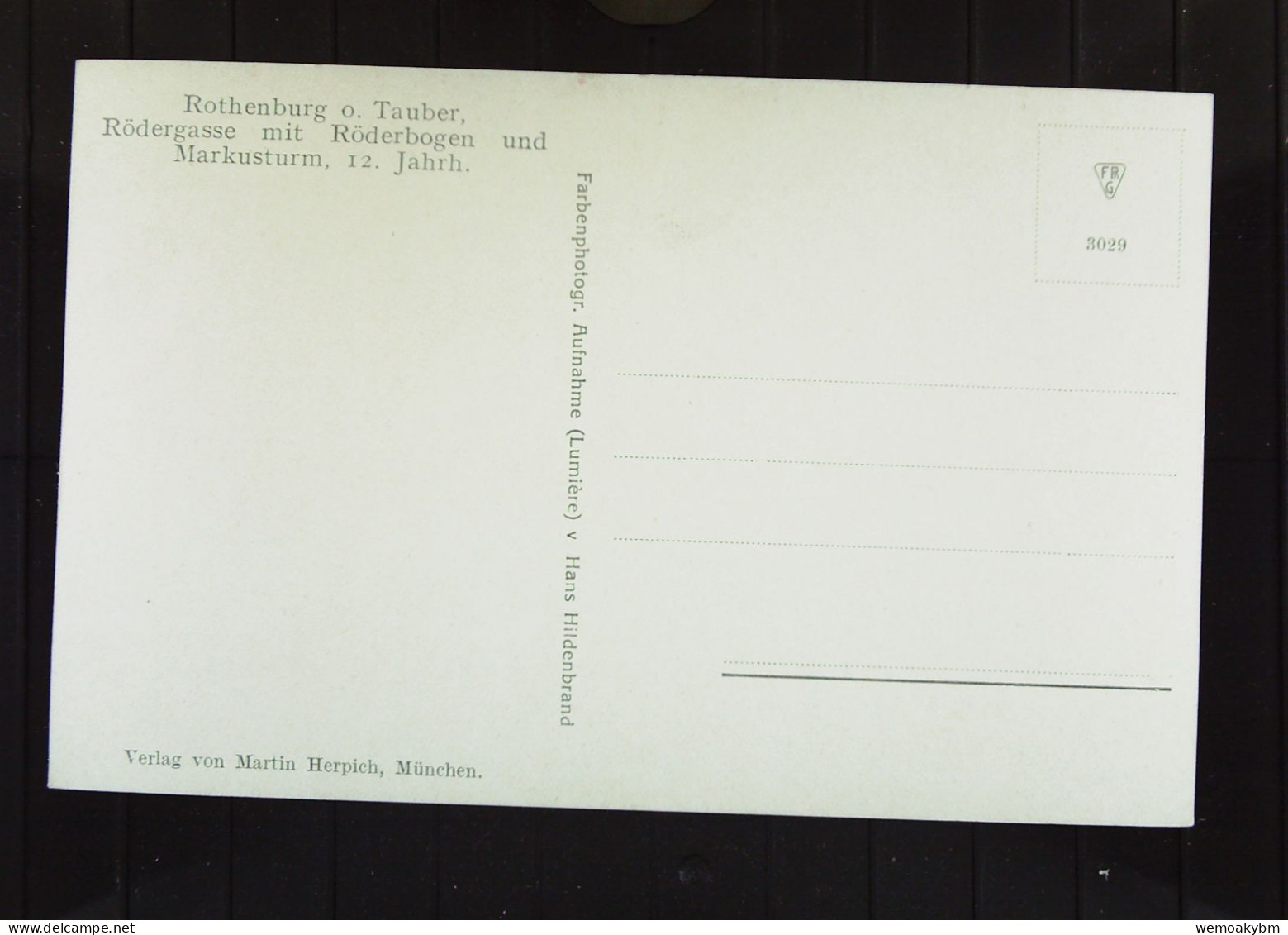 DR: Ansichtskarte Von Rothenburg O. Tauber Mit Rödergasse, 12. Jahrh.- Nicht Gelaufen  - Rothenburg O. D. Tauber