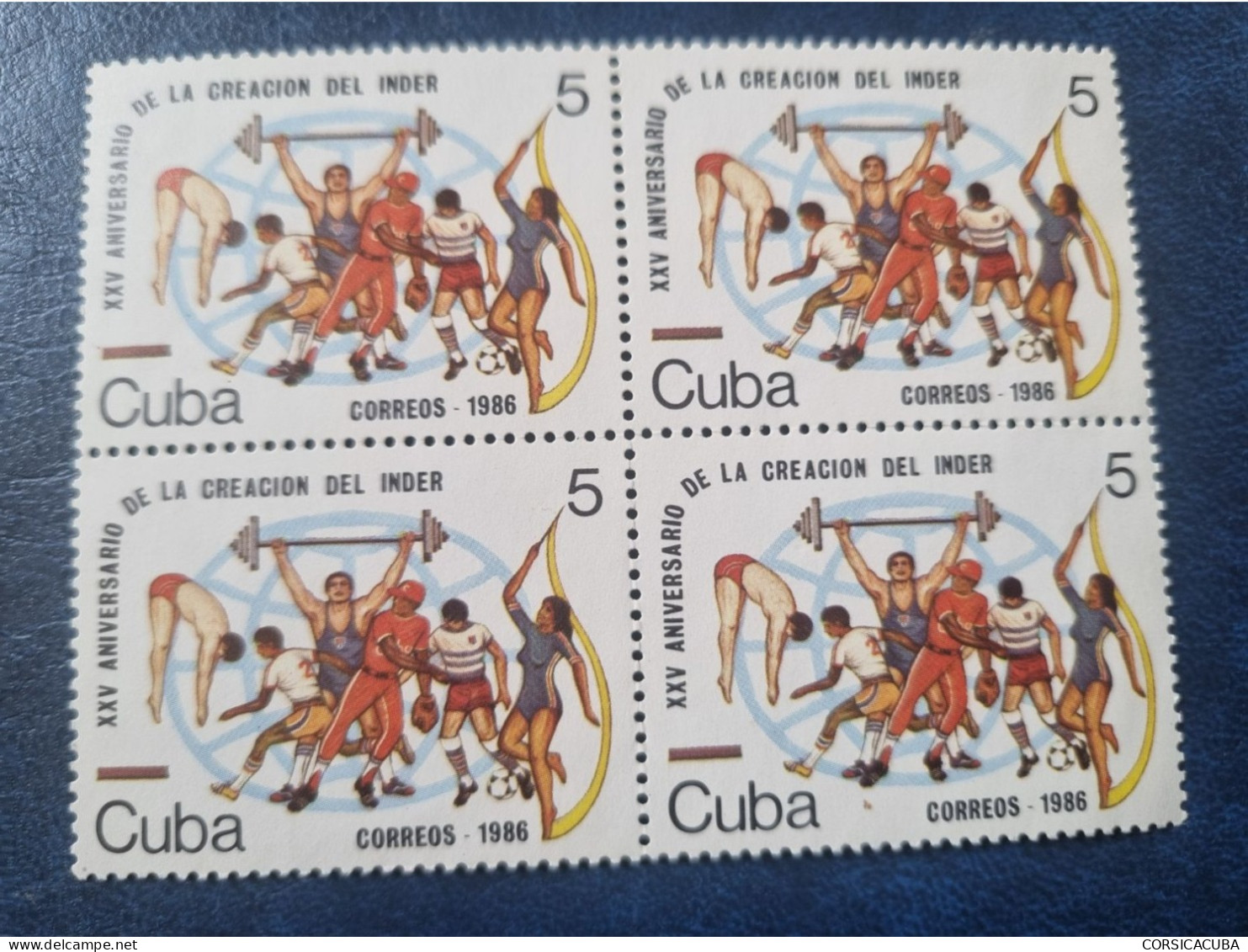 CUBA  NEUF  1986   CREACION  DEL  INDER  //  PARFAIT  ETAT  //  1er  CHOIX  // Bloc De 4 - Ongebruikt