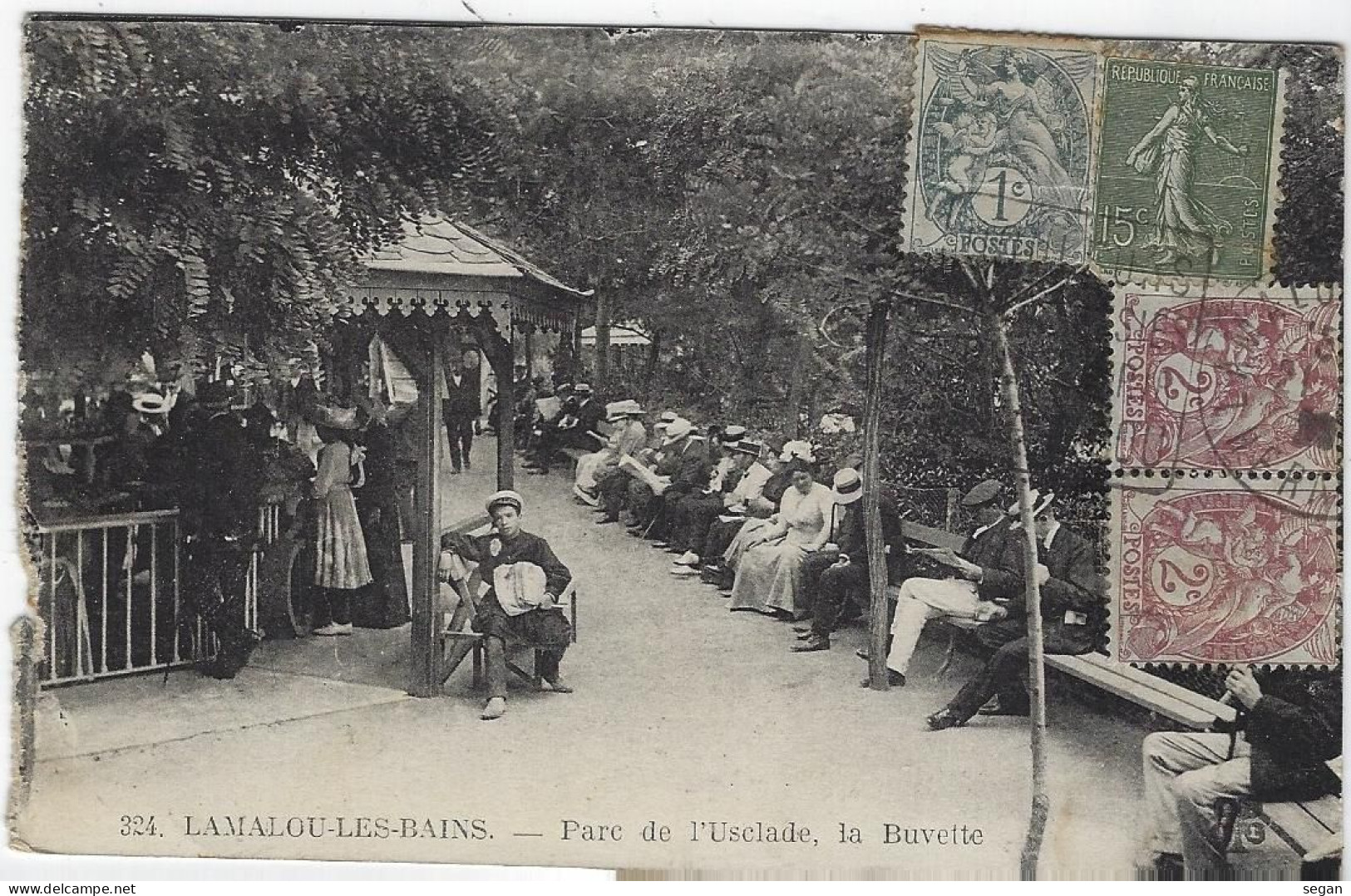 LAMALOU LES BAINS   PARC DE L'USCLADE  LA BUVETTE - Lamalou Les Bains