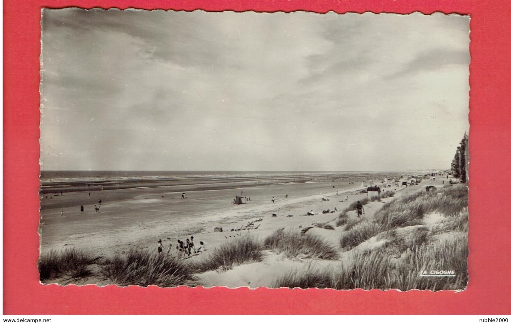 BRAY DUNES 1951 LA PLAGE ET LES DUNES CARTE EN BON ETAT - Bray-Dunes