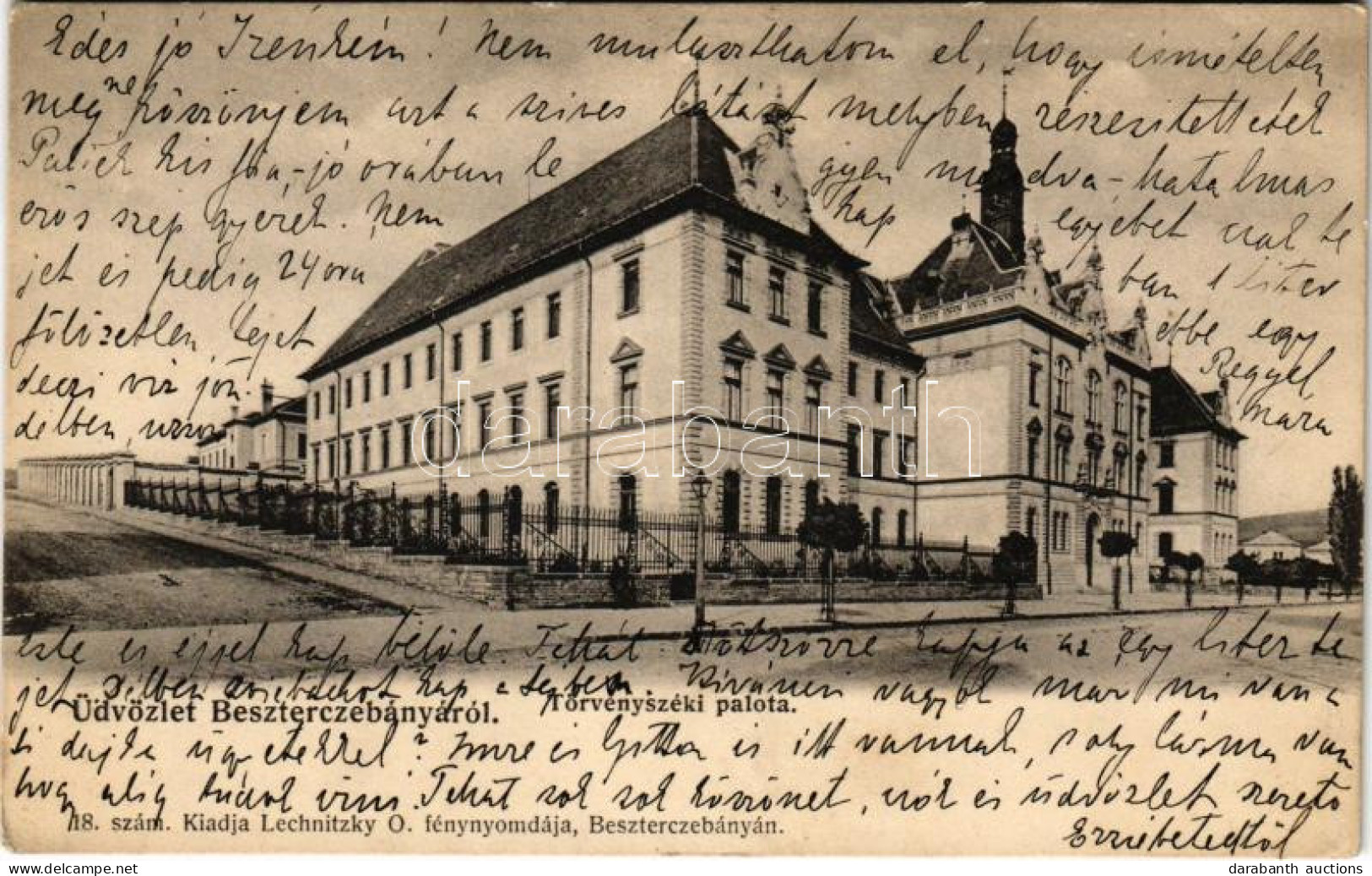 * T2 Besztercebánya, Banská Bystrica; Törvényszéki Palota. Lechnitzky O. 18. / Court Palace - Non Classés