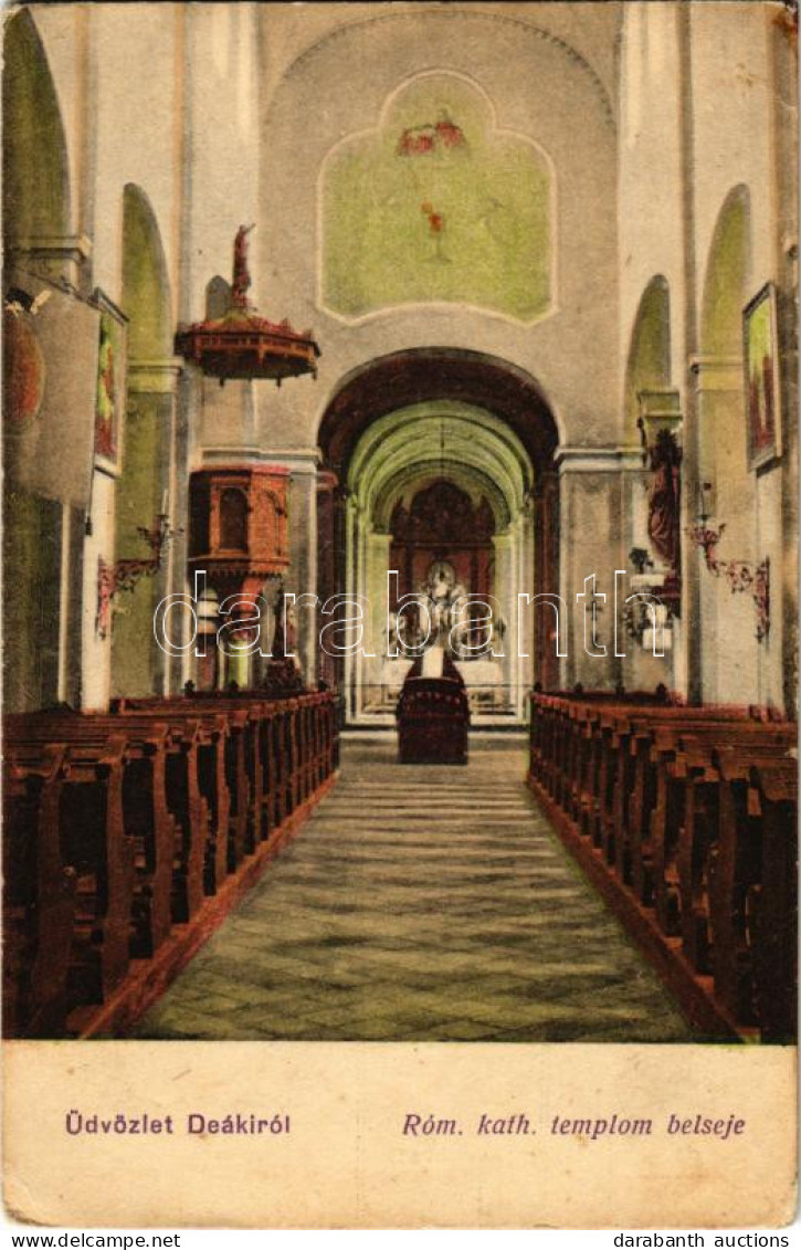 ** T3 Deáki, Diakovce; Római Katolikus Templom Belső / Catholic Church Interior (fl) - Zonder Classificatie