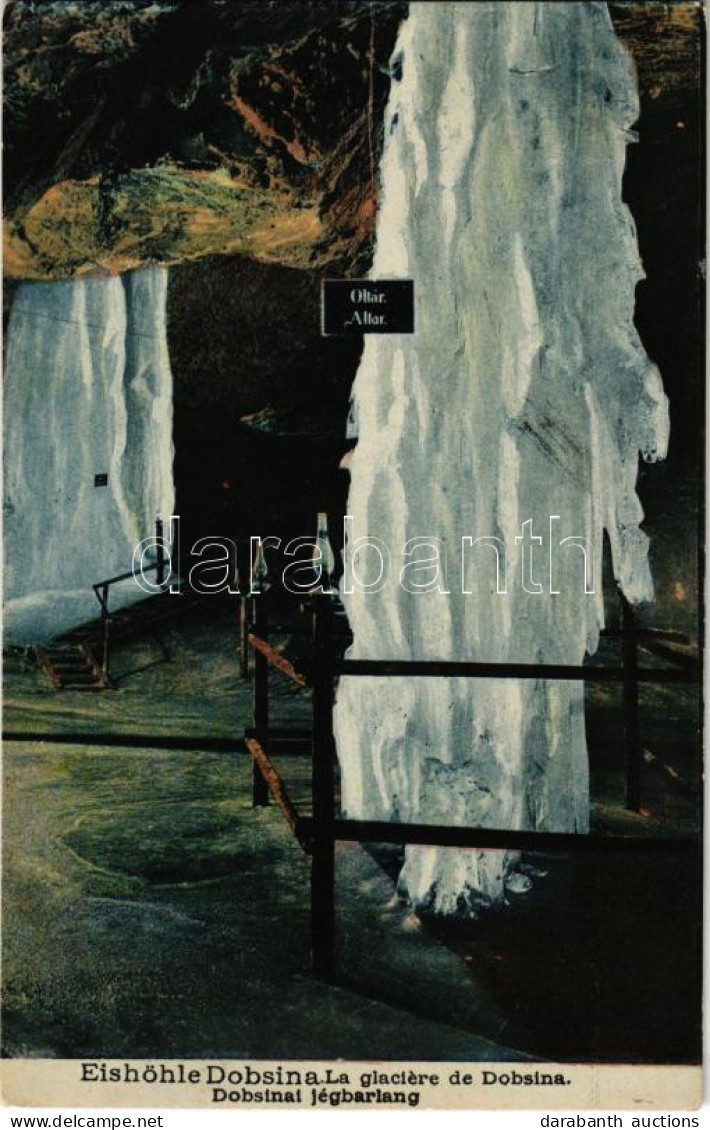 T2 1911 Dobsina, Jégbarlang. Fejér E. Kiadása / Eishöhle / Ice Cave Interior - Unclassified