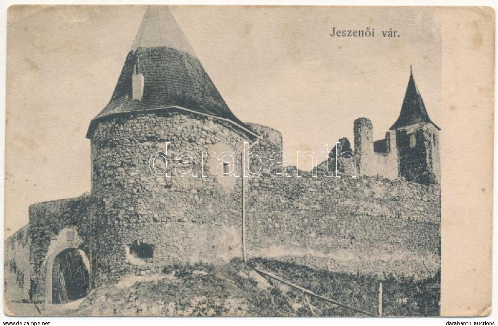 * T2/T3 1908 Homonna, Homenau, Humenné; Jeszenői (Várjeszenő) Vár. Hossza Gyula Kiadása / Jasenovsky Hrad / Castle (EK) - Unclassified