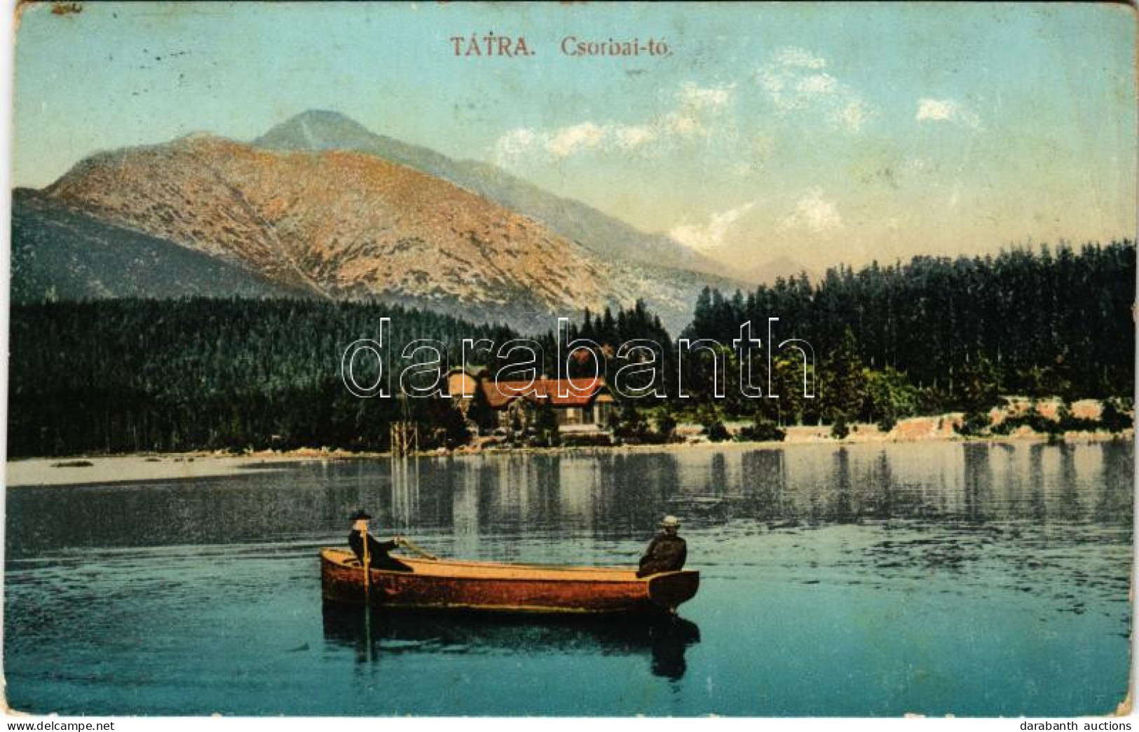 T3 1910 Tátra, Magas-Tátra, Vysoké Tatry; Csorbai Tó. Kiadja Feitzinger Ede / Lake (EB) - Unclassified