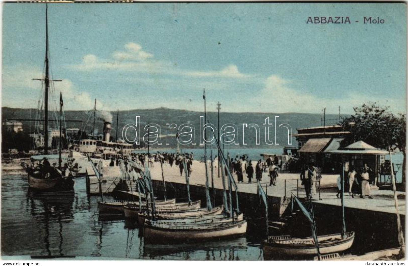 T2/T3 1925 Abbazia, Opatija; Molo / Pier - Zonder Classificatie