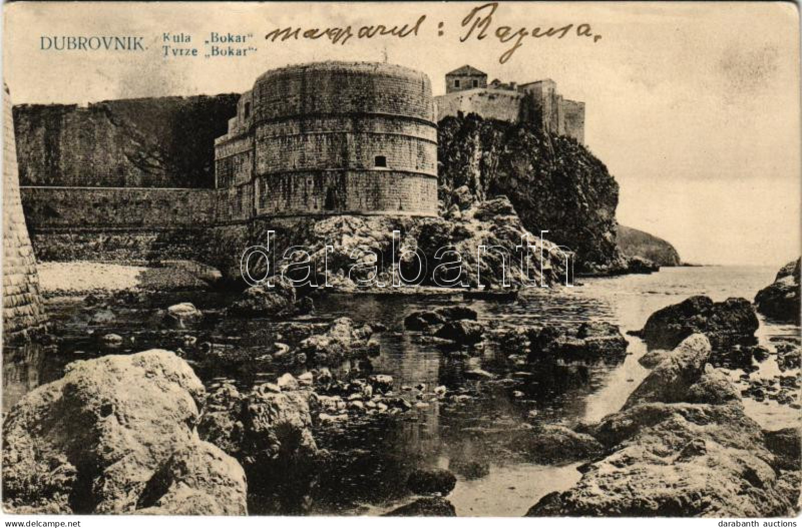 T2/T3 1911 Dubrovnik Ragusa; Kula Bokar / Tvrze (EK) - Unclassified