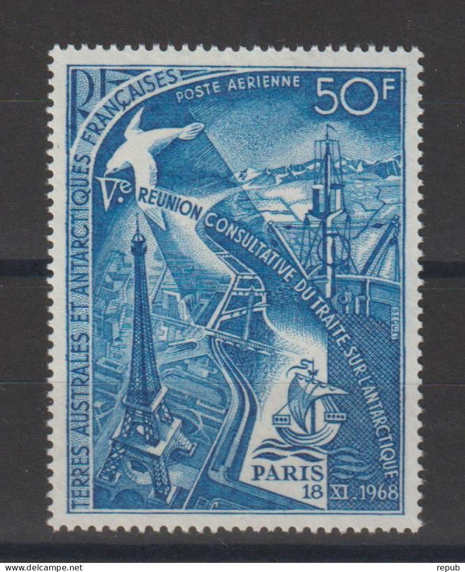 TAAF 1969 Traité Antartique PA 18 ** MNH - Poste Aérienne