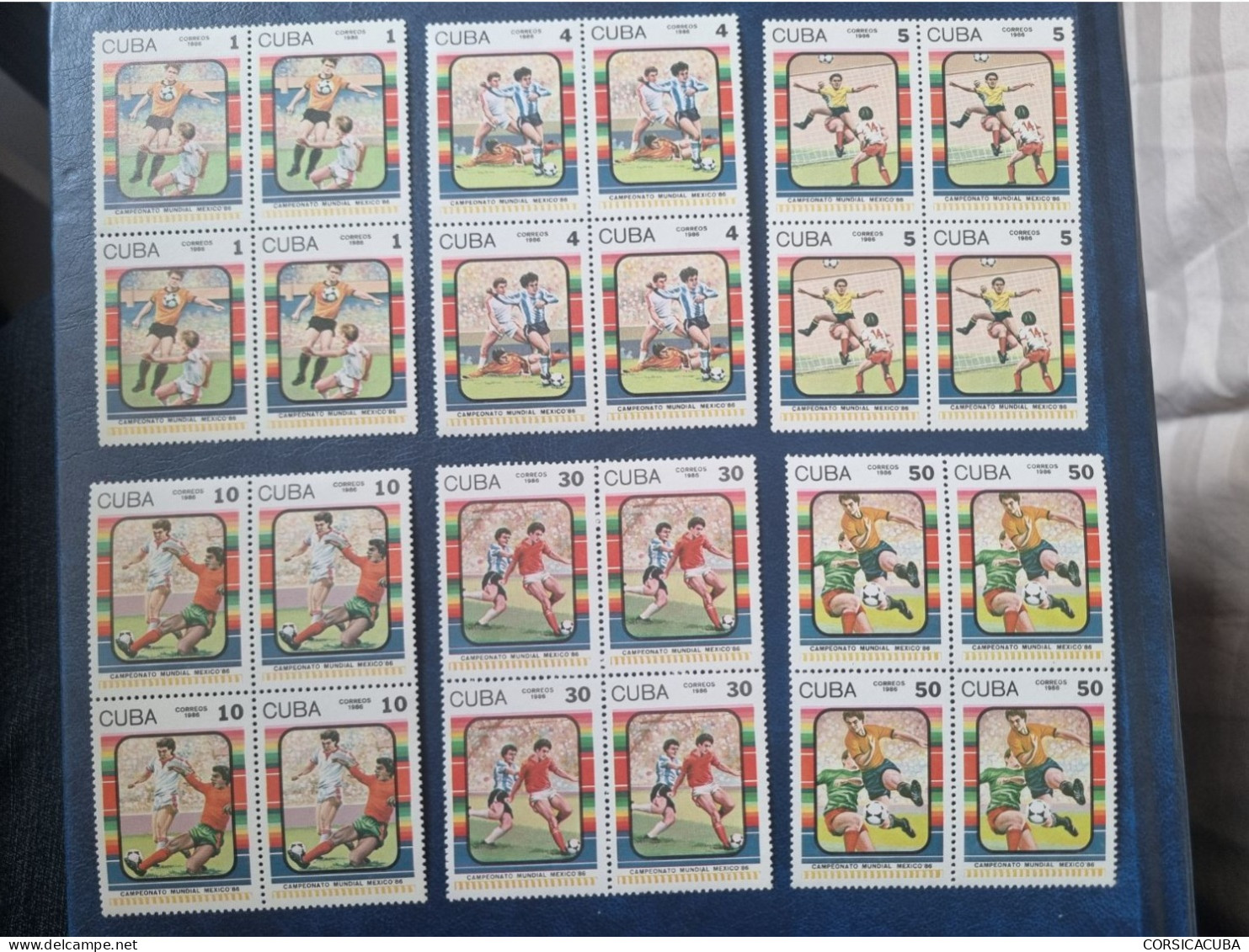 CUBA  NEUF  1986   COPA  MUNDIAL  FUTBOL  MEXICO   //  PARFAIT  ETAT  //  1er  CHOIX  // Bloc De 4 - Unused Stamps