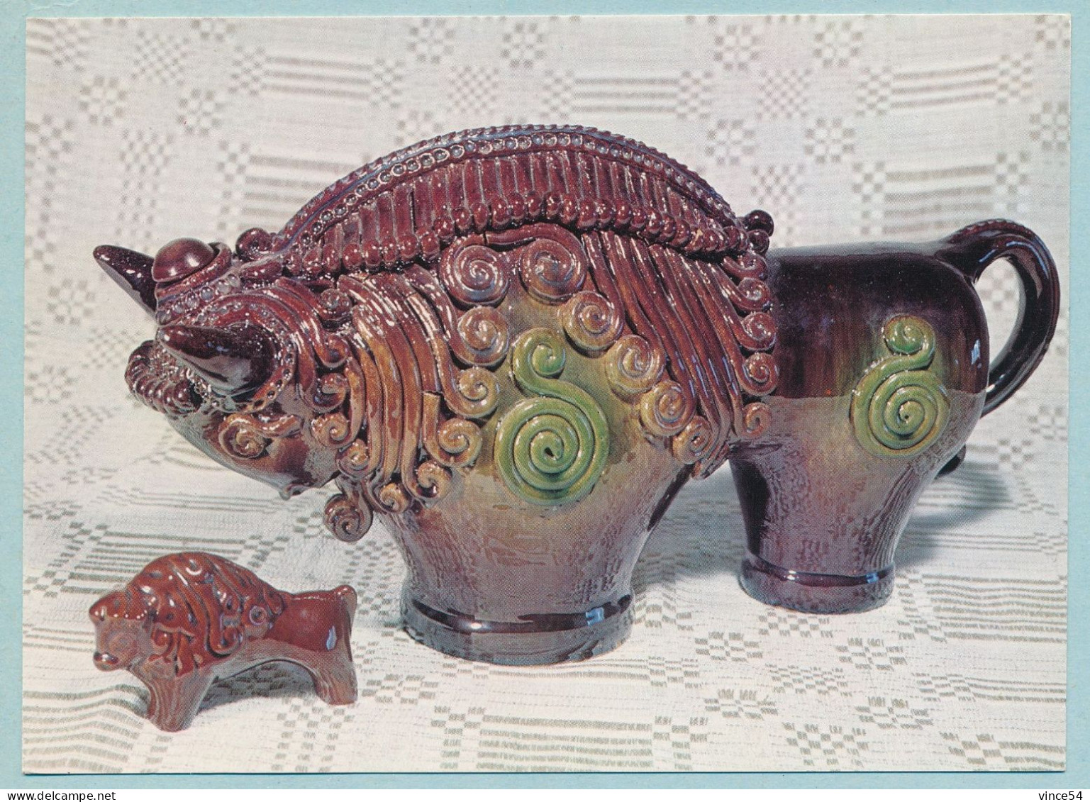 Souvenirs "Belovezkskii Bisons" (majolica) - Belovezhskaya Bisons - Céramique - Oggetti D'arte