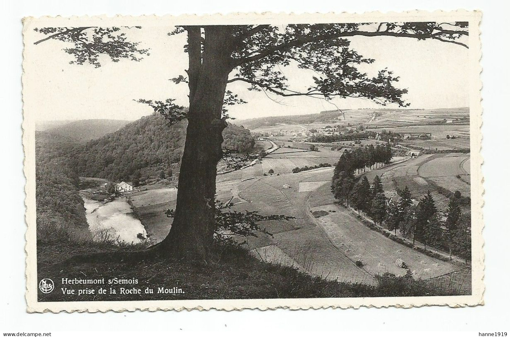 Herbeumont Vue Prise De La Roche Du Moulin Luxembourg Htje - Herbeumont