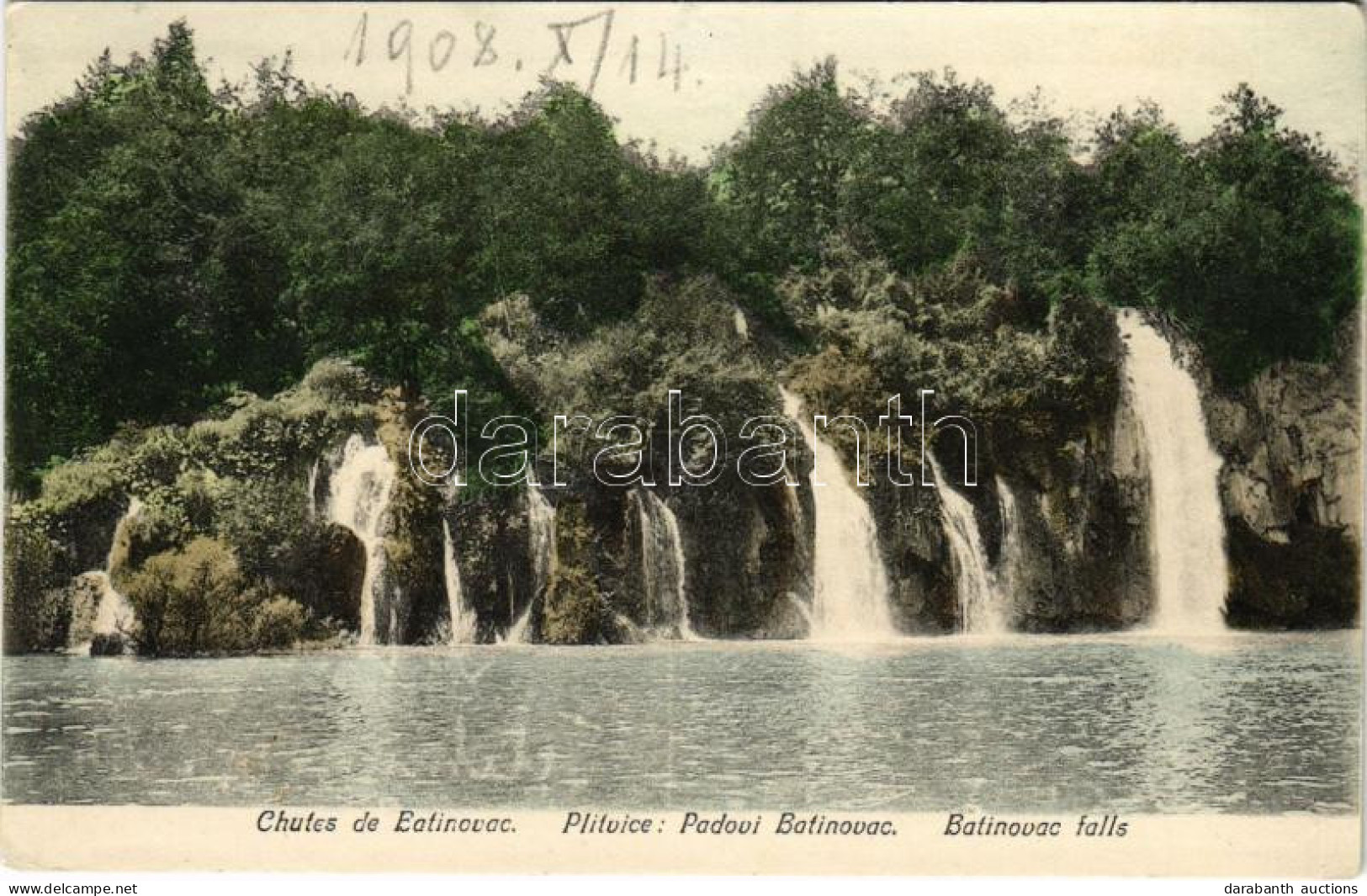 T2/T3 1908 Plitvicka Jezera, Padovi Batinovac / Vízesés / Waterfall (EK) - Sin Clasificación