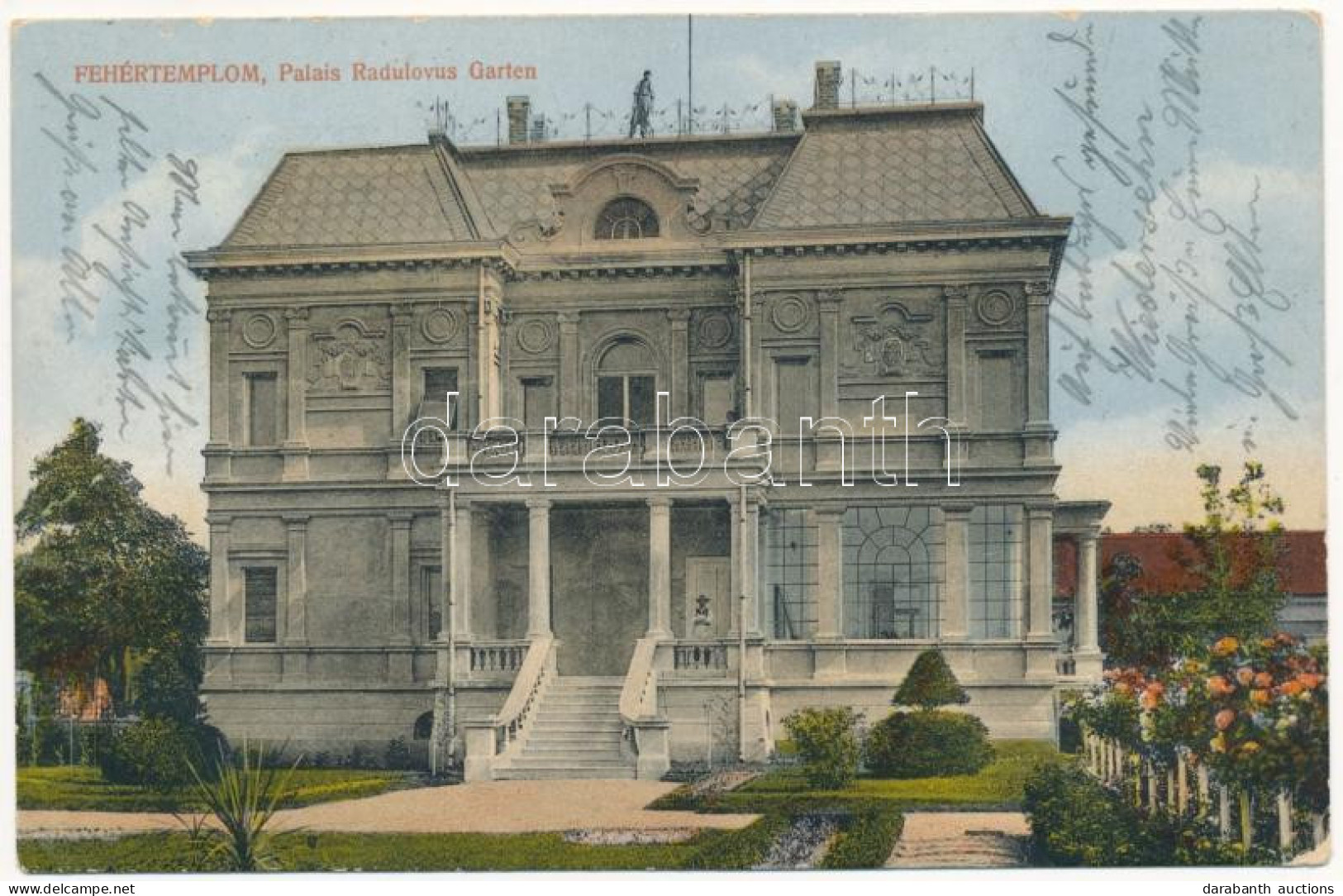 T2/T3 1915 Fehértemplom, Ung. Weisskirchen, Bela Crkva; Palais Radulovus Garten / Villa, Palota Kertje / Villa, Palace G - Unclassified