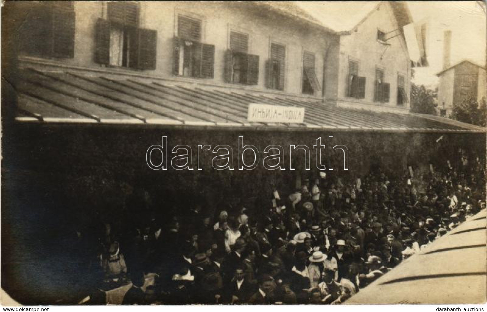 * T2/T3 1919 India, Indija; Vasútállomás / Railway Station. Photo (EK) - Unclassified