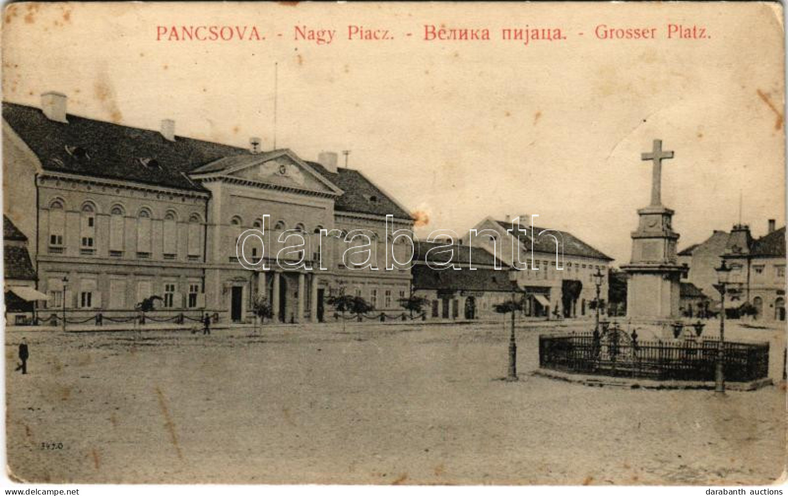 ** T2/T3 Pancsova, Pancevo; Nagy Piac. Kohn Samu Kiadása / Square (EK) - Non Classés