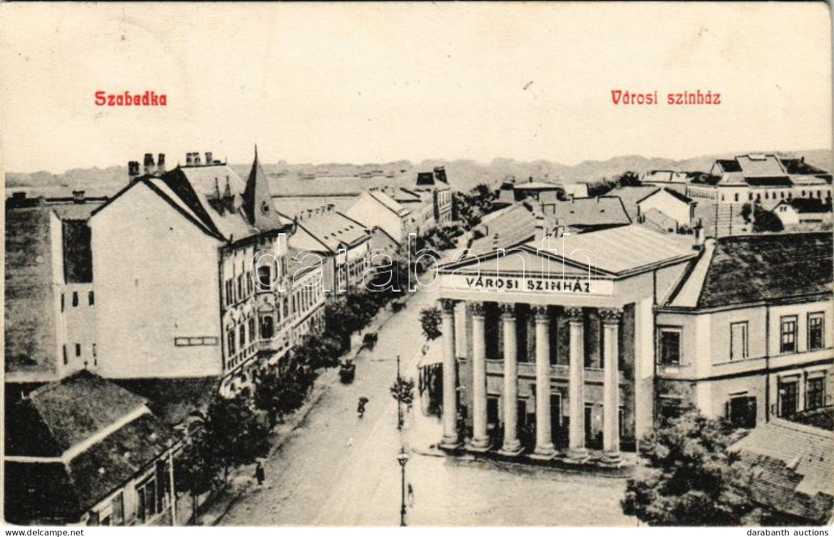 T2/T3 1909 Szabadka, Subotica; Városi Színház / Theatre (EK) - Zonder Classificatie