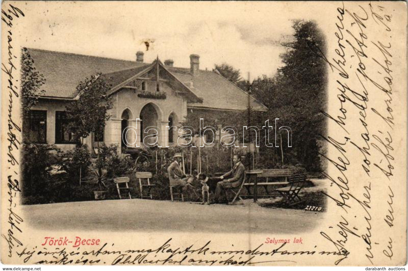 T2/T3 1907 Törökbecse, Újbecse, Novi Becej; Solymos Lak / Villa (fl) - Unclassified