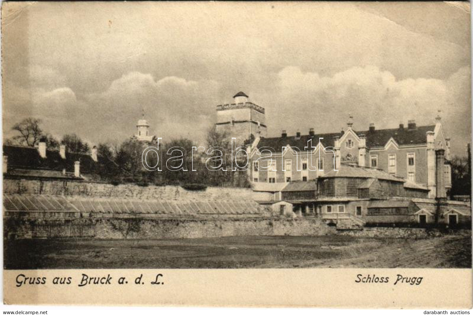 T2/T3 1920 Lajtabruck, Bruck An Der Leitha; Schloss Prugg / Kastély / Castle (EK) - Zonder Classificatie